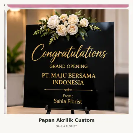 Papan Bunga Akrilik Cilegon